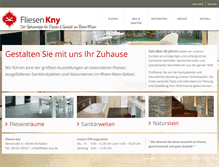 Tablet Screenshot of fliesen-kny.de